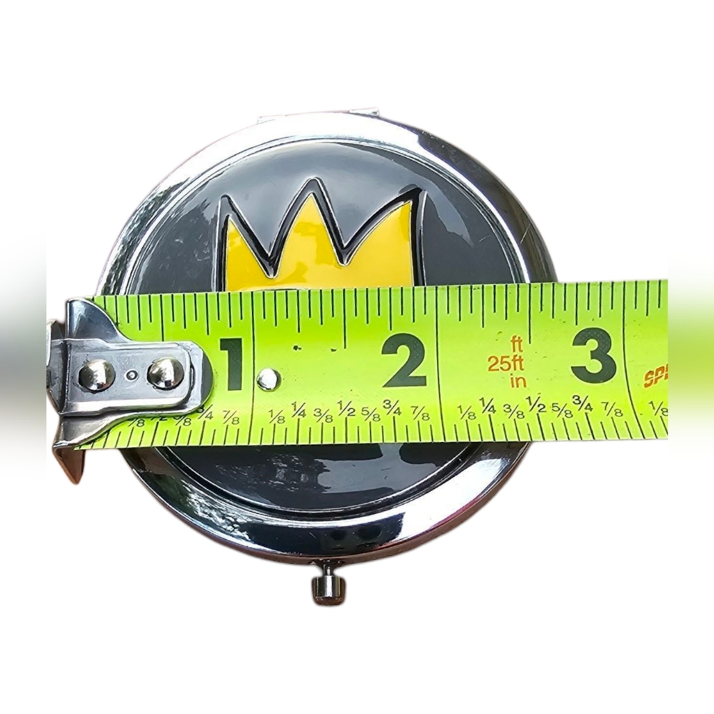 'I'm A Weirdo' Gray and Yellow Crown Compact Mirror 2.75" D. Riverdale/Netflix - Picture 8 of 8